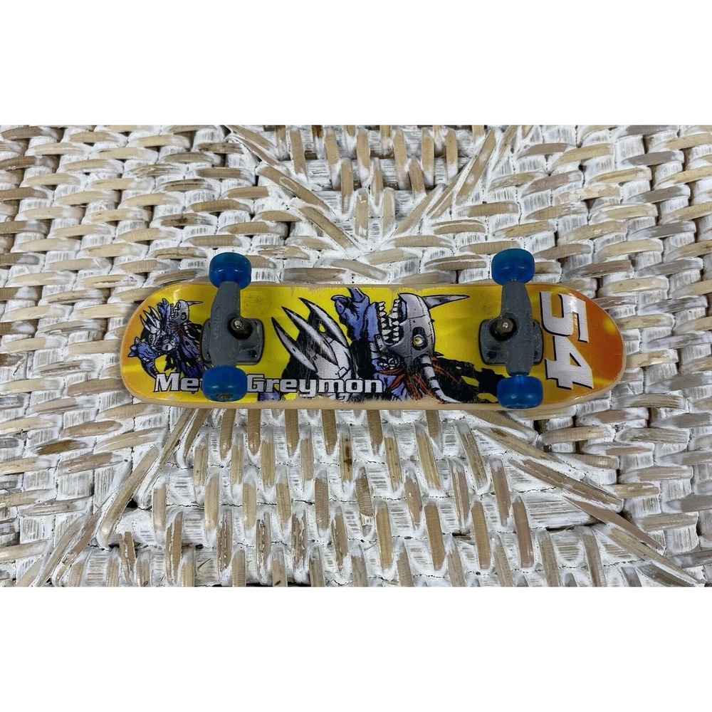 Digimon Y2K Metal Greymon Mini Skateboard Fingerboard